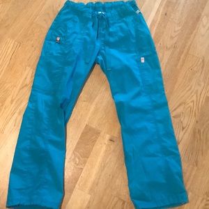 Teal scrub pants